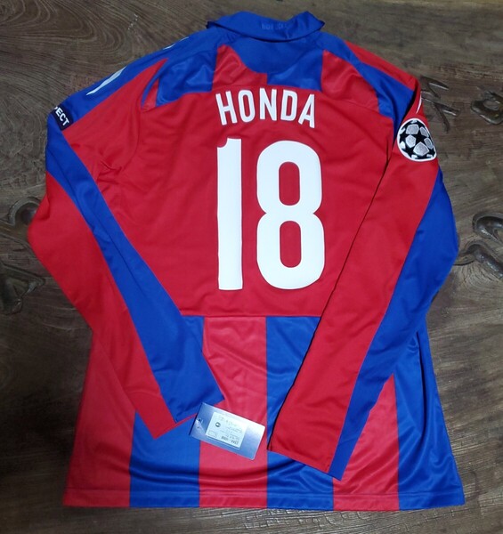値下交渉 2010 CL CSKAモスクワ 本田圭佑 Reebok 長袖 W/TAGS MADE IN RUSSIA 検) CHAMPIONS LEAGUE MOSCOW HONDA L/S JAPAN 日本代表 Y2K