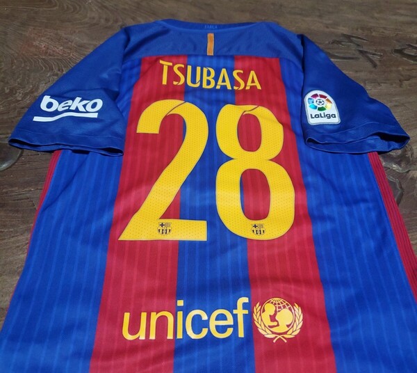 値下交渉 2016-17 FCバルセロナ #28 大空翼 unicef 検/ 16 2017 BARCA BARCELONA CAPTAIN TSUBASA Oliver y Benji バルサ キャプテン翼 Y2K