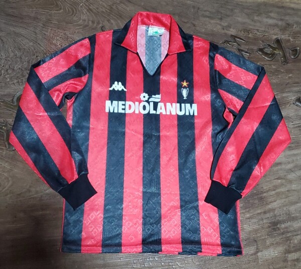 値下げ交渉 89-90 CHAMPIONS CUP & TOYOTA CUP 優勝 ACミラン Kappa 長袖 MADE IN ITALY 検) 1989 1990 MILAN L/S GULLIT トヨタカップ Y2K