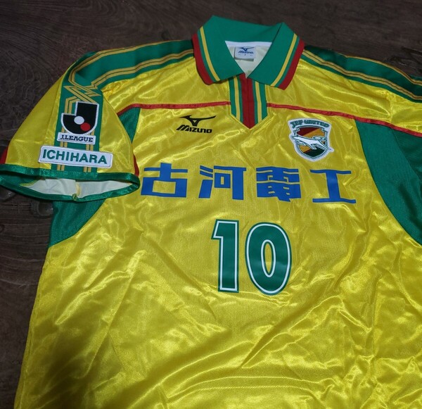 2001年 ジェフユナイテッド市原 #10 チェ・ヨンス MIZUNO MADE IN JAPAN 検/ JEF UNITED ICHIRAHA CHOI YONG-SOO SOUTH KOREA 韓国代表 Y2K