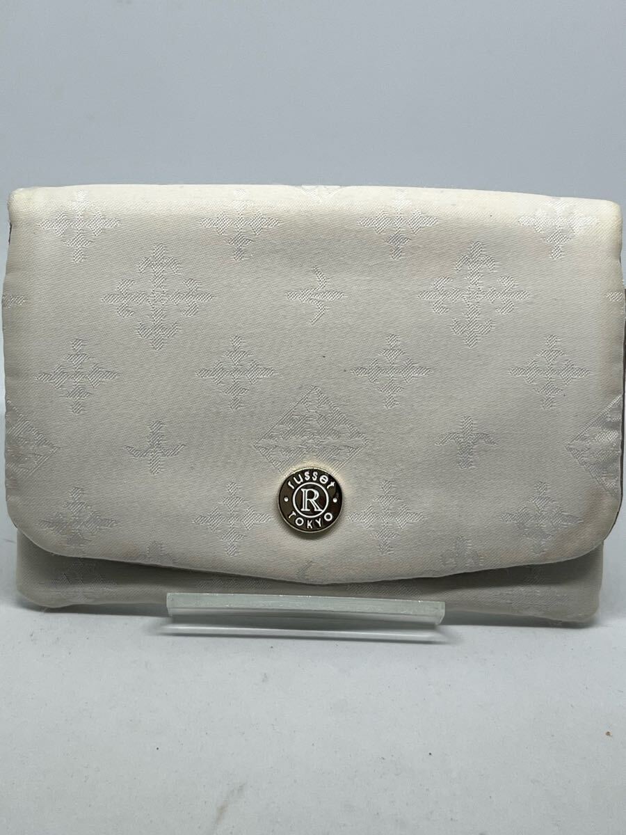 russet 名刺入れ　カード入れ　カードケース　小物入れ　ホワイト　レディース