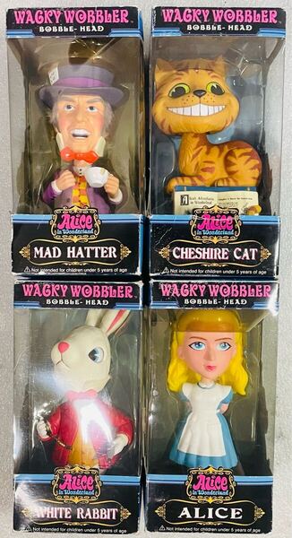 玩具 ホビー FUNKO WACKY WOBBLER Alice in wonderland Bobble head まとめ売り 箱以外使用感なし 不思議の国のアリス ボビングヘッド