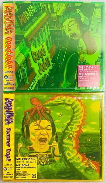 音楽 邦楽 WANIMA 未開封 CD セット売り Good Job!! Summer Trap!! 主題歌 CMタイアップ ロック ワニマ Warner Music ワーナーミュージック