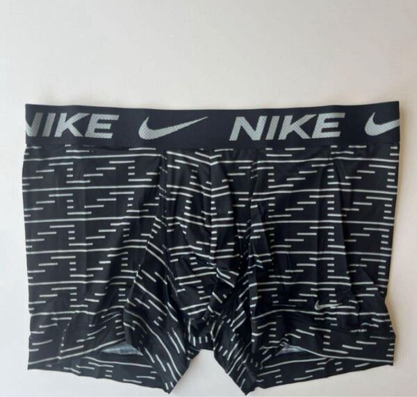 NIKE ナイキ メンズボクサー L(M) 黒 ブラック スポーツメッシュ スポーツインナー ナイロンストレッチ ボクサーパンツ メンズ下着