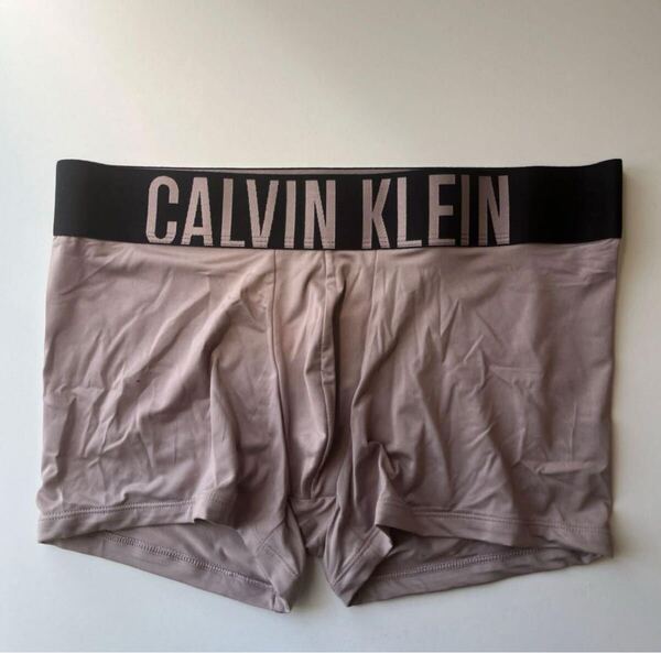 【訳あり品】Calvin klein カルバンクライン メンズボクサー L(M) サンドブラウン ナイロンストレッチ ボクサーパンツ メンズインナー