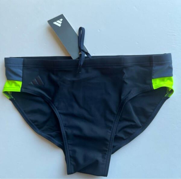 adidasアディダス競泳水着 L(US32) ダークネイビー メンズスイムビキニ 競パン フィットネススイムウエア 男性水着