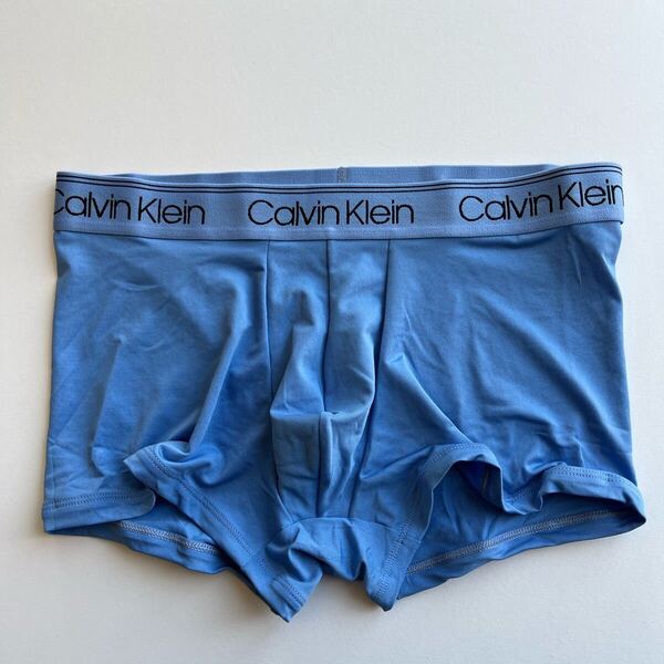 Calvin klein カルバンクライン ローライズボクサー M(S) ライトブルー ナイロンストレッチ ボクサーパンツ メンズインナー 男性下着