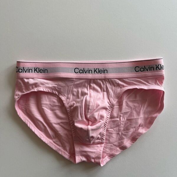 Calvin klein カルバンクライン メンズビキニ M(S) ライトピンク ビキニブリーフ メンズブリーフ コットンストレッチ 男性インナー