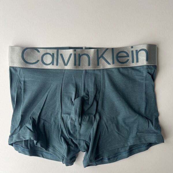Calvin klein カルバンクライン ボクサーパンツ M(S) ブルーグレー コットンストレッチ メンズパンツ メンズインナー 男性下着