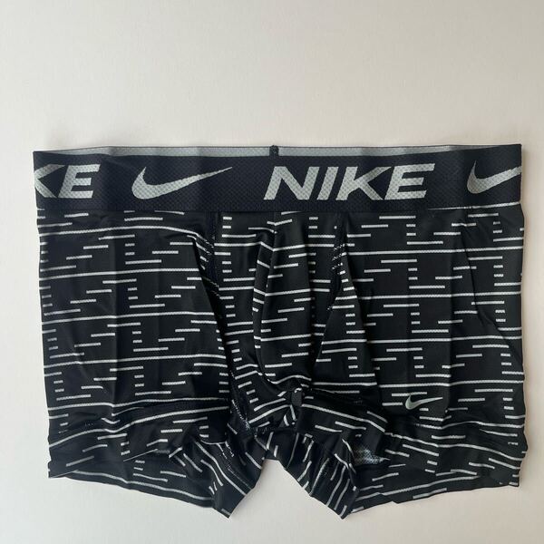 NIKE ナイキ メンズボクサー M(S) 黒 ブラック スポーツメッシュ ナイロンストレッチ スポーツインナー ボクサーパンツ 男性下着