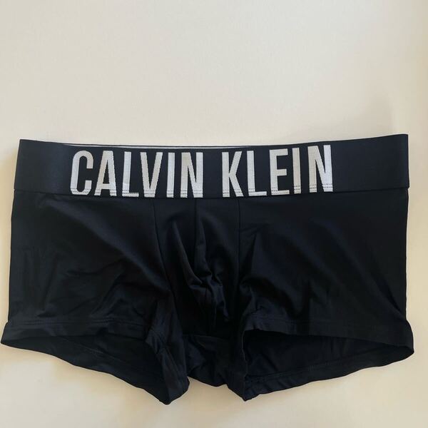 Calvin klein カルバンクライン ローライズボクサー L(M) 黒 ナイロンストレッチ ボクサーパンツ メンズインナー 男性ボクサー 下着