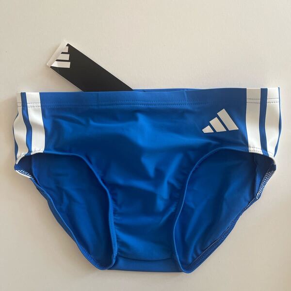 adidas アディダス 競泳水着 L(M) ブルー スイムビキニ スイムブリーフ メンズスイムウエア 競パン 男性水着