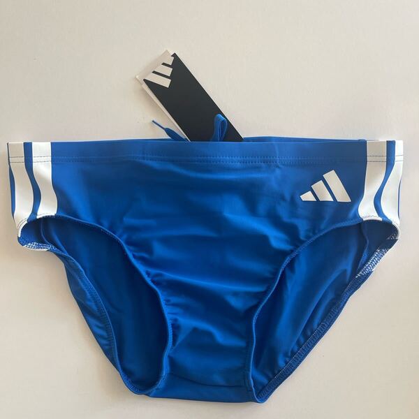 adidas アディダス 競泳水着 XL(USA34) ブルー 競パン スイムブリーフ スイムビキニ メンズスイムウエア フィットネススイムウエア