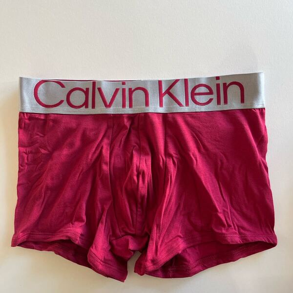 Calvin klein カルバンクライン メンズボクサー M(S) ライトレッドピンク ボクサーパンツ メンズパンツ コットンストレッチ 男性下着