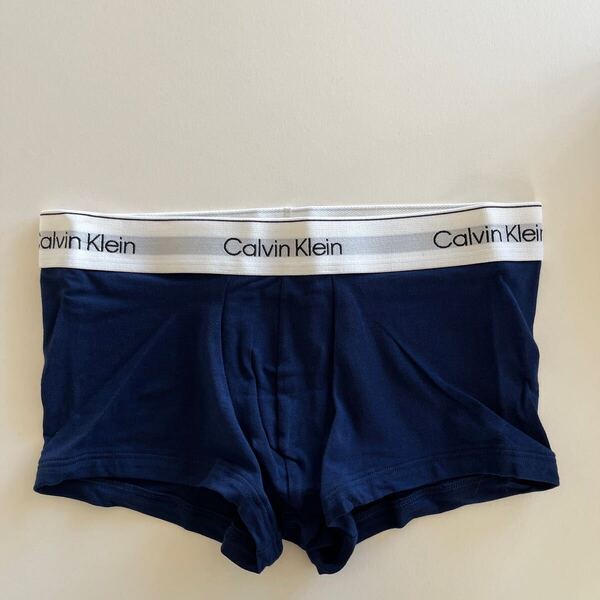Calvin klein カルバンクライン ローライズボクサー M(S) ネイビー コットンストレッチ ボクサーパンツ メンズパンツ 男性インナー