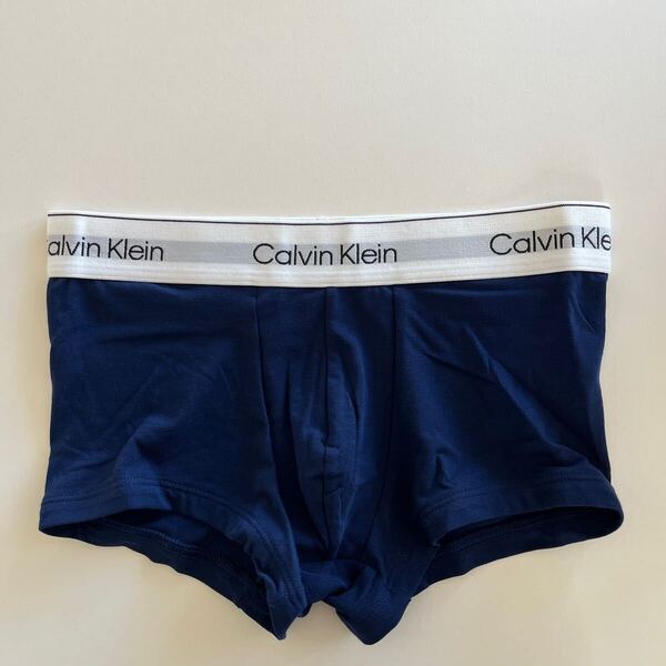 Calvin klein カルバンクライン ローライズボクサー S(XS) ネイビー コットンストレッチ ボクサーパンツ メンズパンツ 男性インナー