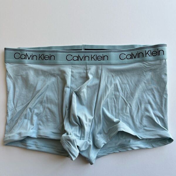 Calvin klein カルバンクライン ローライズボクサー L(M) ライトブルーグリーン ナイロンストレッチ メンズインナー 男性インナー