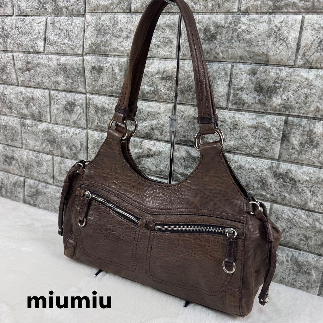 【超希少❗️】美品!miumiu vintage ハンドバッグ グレー 白タグ 2025年最新】Yahoo!オークション -「90s」(miu miu)の中古品