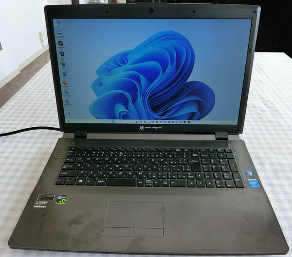 mouse computer core i7-4700MQ CPU 17インチノートパソコン16G SSD:118GB HDD:500MB