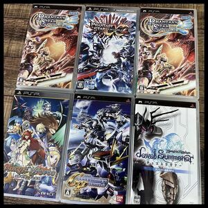 ■ G② PSP 6本セット SDガンダム Gジェネレーション ポータブル ファンタシースター 2 インフィニティ エクシズフォルス ジュエルサモナー
