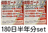 計2袋6ヶ月分 ダイエットサプリメント エラグ酸 3mg 体脂肪 中性脂肪 内臓脂肪 カルニチン BCAA 体脂ガードEX 送料無料 即決 匿名配送