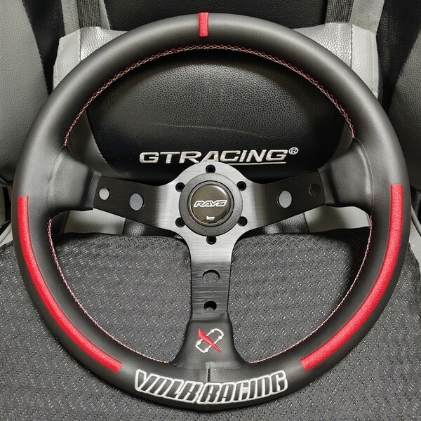 即決 RAYS VOLKRACING レイズ ボルクレーシング ステアリング φ32.5 MOMO ナルディ 送料無料