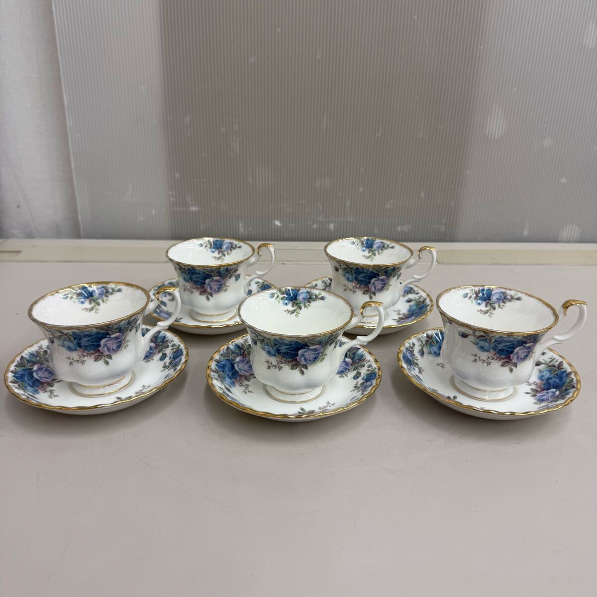   Moonlight Rose カップ 5客　中古品 Yahoo!オークション -「royal albert ムーンライトローズ