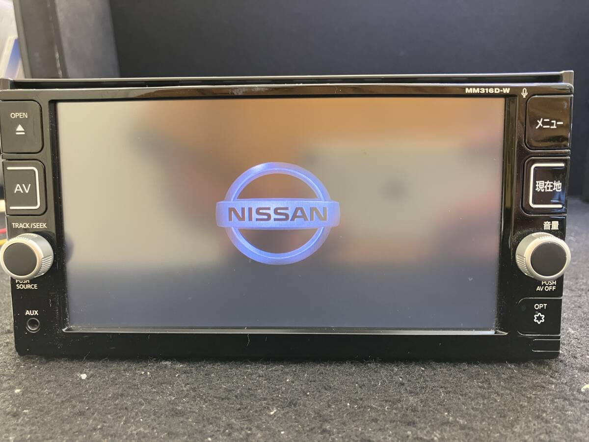 日産純正ナビ MM316D-W 7型200mm パナソニック製 日産 純正ナビ MM316D-W(パナソニック製) タッチパネル不良