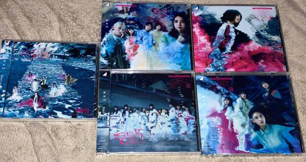 未再生 櫻坂46 CD&Blu-ray 6th single Start over! ABCD通常盤 5枚セット
