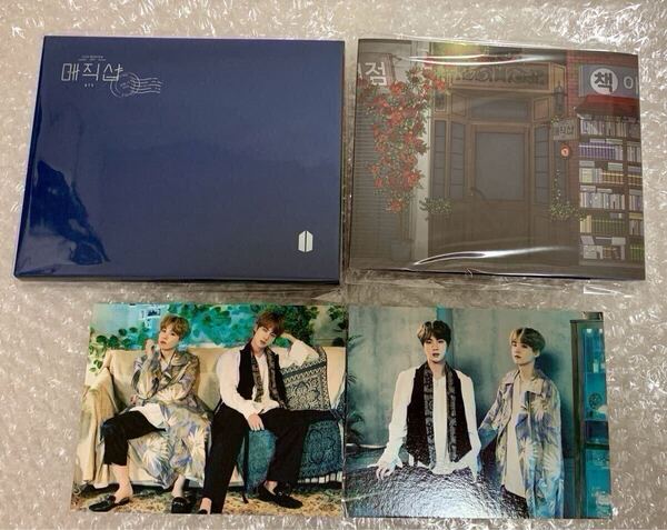 BTS 5TH MUSTER MAGIC SHOP ペンミ 釜山・ソウル 韓国 公式 グッズ SUGA JIN ポップアップカードセット ケース付き + おまけ ステッカー