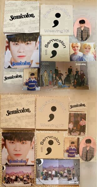 SEVENTEEN セブチ Semicolon セミコロン 新品未再生 デジパックカバー 2セット トレカ ミニカード ウジ WOOZI