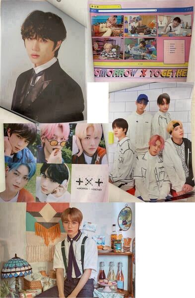 TXT TOMORROW X TOGETHER Blue Hour R・AR・VR 3形態 2021 NEW YEAR'S EVE LIVE 2021 FANLIVE SHINE X TOGETHER ボムギュ ポスターセット