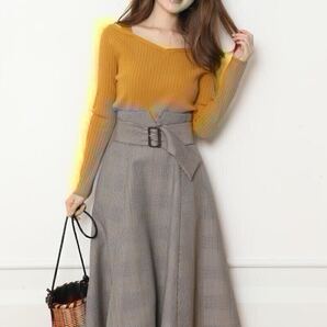 Mystrada マイストラーダ 2017 AW チェックフレアースカートセット 公式 正規品