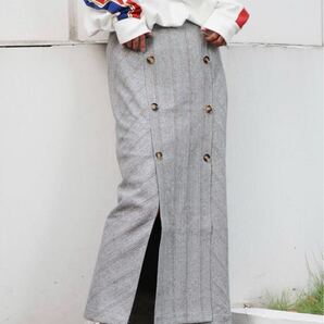 Ungrid アングリッド 2019 AW チェックデザインフロントボタンスカート 新品未使用 タグ付き