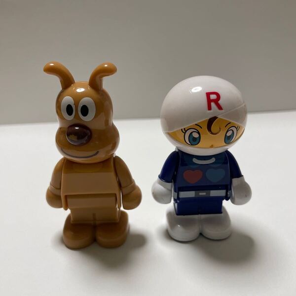 即決 アンパンマン ブロックラボ チーズ ロールパンナ 2体セット 中古 スイング フィギュア 人形 送料無料