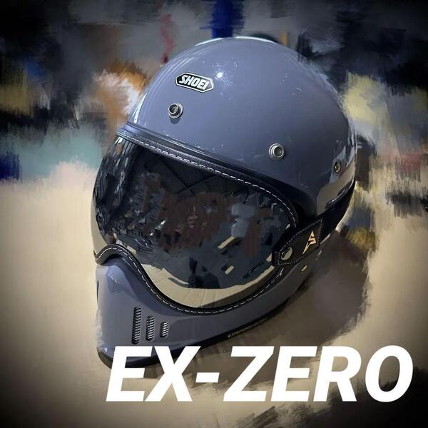 EX-ZERO シルバー バイク ゴーグル スペースヘルメット MTX オーシャンビートル