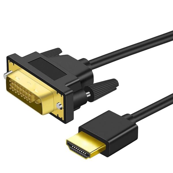 Twozoh HDMI DVI コンバーターケーブル 1.5M BB1908 双方向 DVI HDMI コンバーターケーブル ソフト 軽量 1.4規格 1080P
