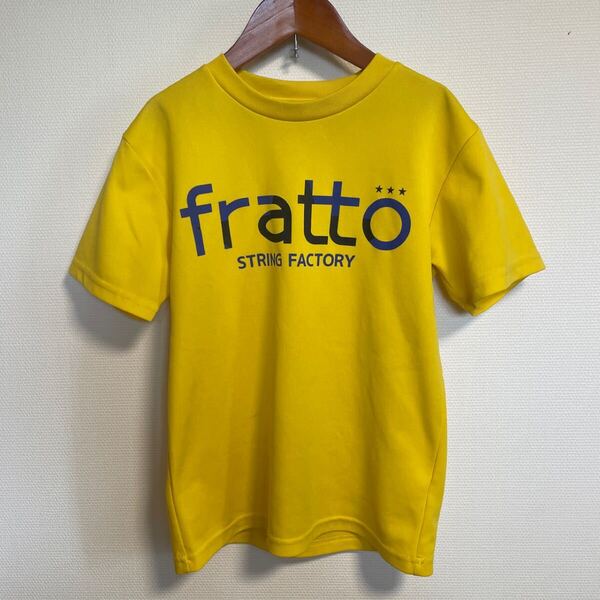 fratto Tシャツ イエロー 140cm ソフトテニス 長袖Tシャツ 半袖シャツ 半袖 Tシャツ テニス キッズ ジュニア 黄色 ウェア