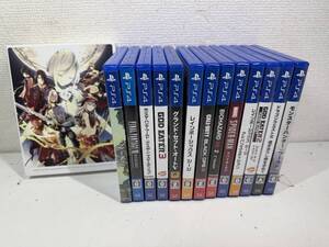 PlayStation PS4 ソフト ドラゴンクエストXI FF7 GTA5 GOD EATER 1,2,3 リザレクション クロスプレイパック&アニメVol.1 他 15本まとめ
