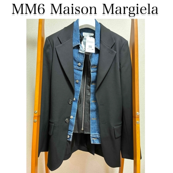 MM6 Maison Margiela エムエムシックス メゾンマルジェラ / レイヤード シングル ジャケット デニム ブレザー