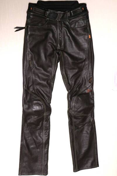 美品!HYOD ST-X D3O レザーパンツ ストレート ブラウン SIZE:L 中古 ブーツアウト ヒョウドウ