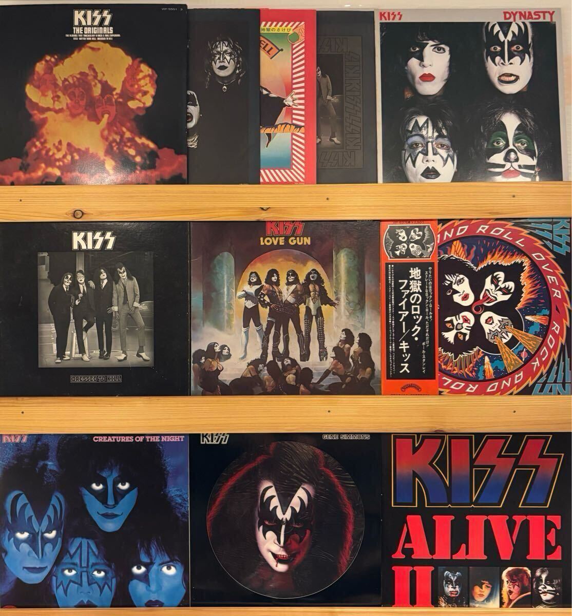 KISS- ROCK AND ROLL OVER LP ORIGINAL 1976 JAPAN VINYL RECORD