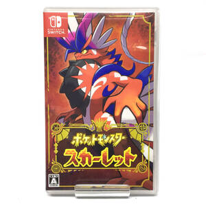 tu047 Nintendo Switch ソフト ポケットモンスター スカーレット ※中古