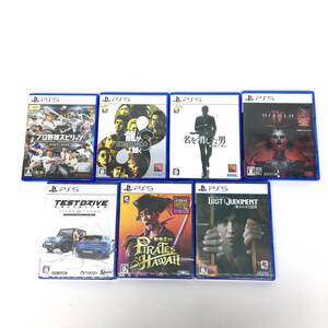 tu050 PS5 ソフト まとめ プロ野球スピリッツ 龍が如く ディアブロ など 未開封品あり ※中古