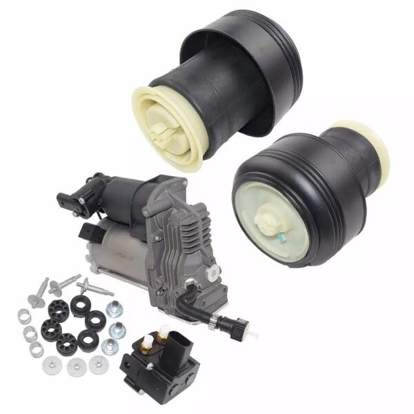 BMW エアスプリングバッグ + サスペンションコンプレッサーポンプ+バルブブロック セット X5 E70 X6 E71 E72 BMW ISTA