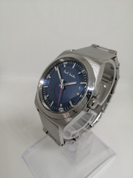 【稼働品】Paul Smith ポールスミス 6038-H24741 メンズクォーツ腕時計 NV