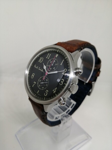 【稼働品】Paul Smith ポールスミス 0511-S060575 メンズクォーツクロノグラフ腕時計