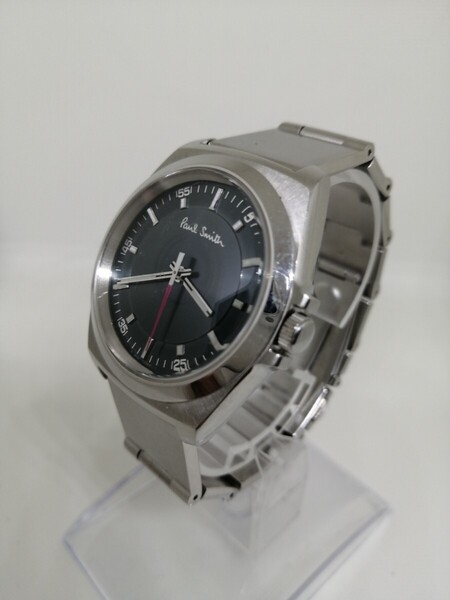 【稼働品】Paul Smith ポールスミス 6038-H24741 クローズドアイズメンズクォーツ腕時計