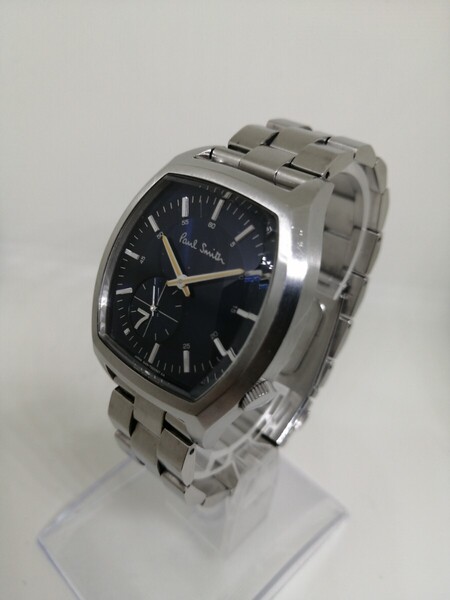 【稼働品】Paul Smith ポールスミス 1045-T001467 ナンバーセブンメンズクォーツ腕時計NV