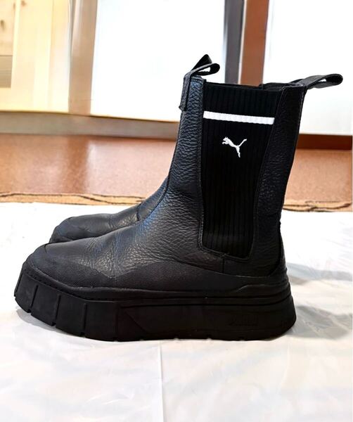 【入手困難】PUMAプーマ スニーカーブーツ サイドゴアブーツ 厚底24.5cm